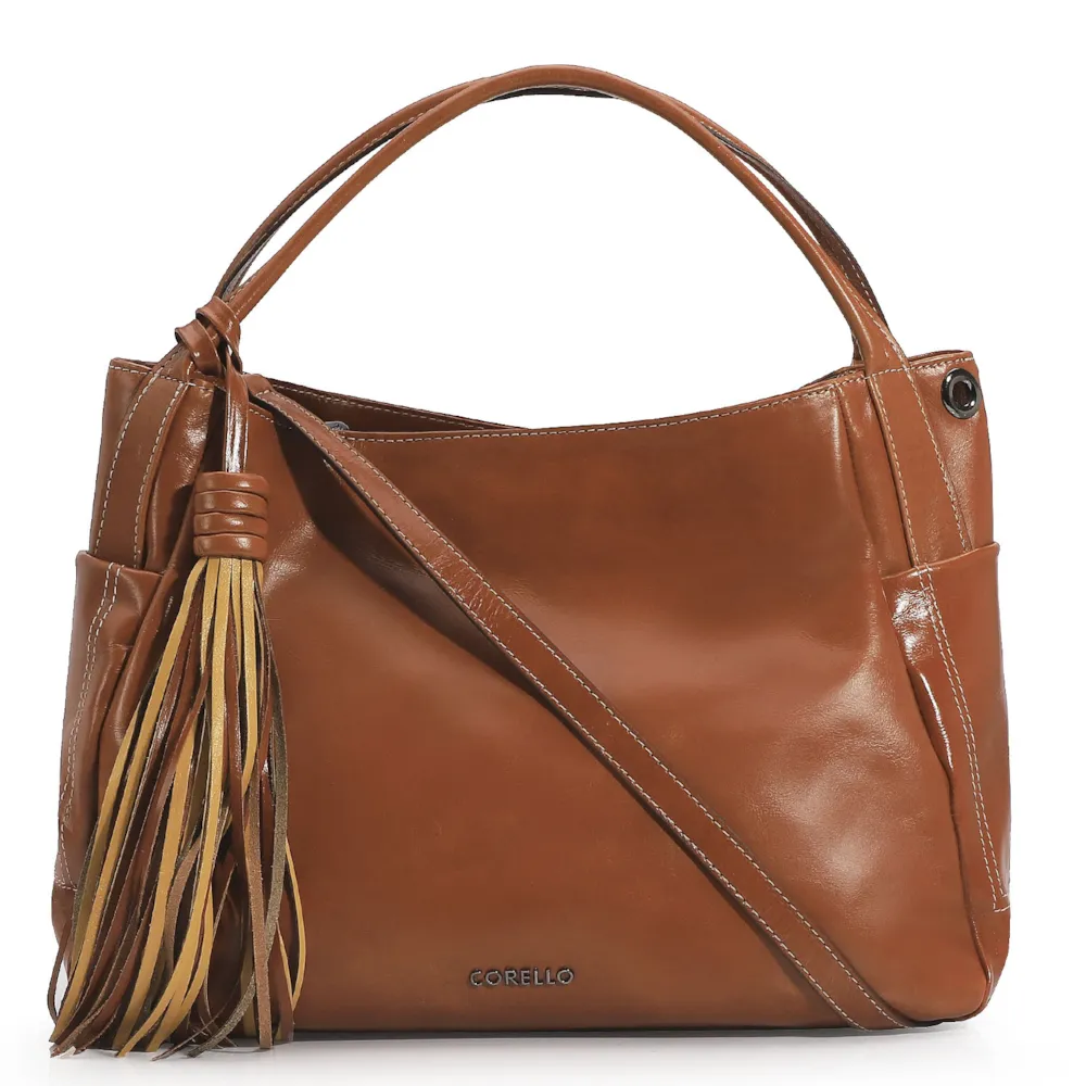 Bolsa Tote Couro Caramelo