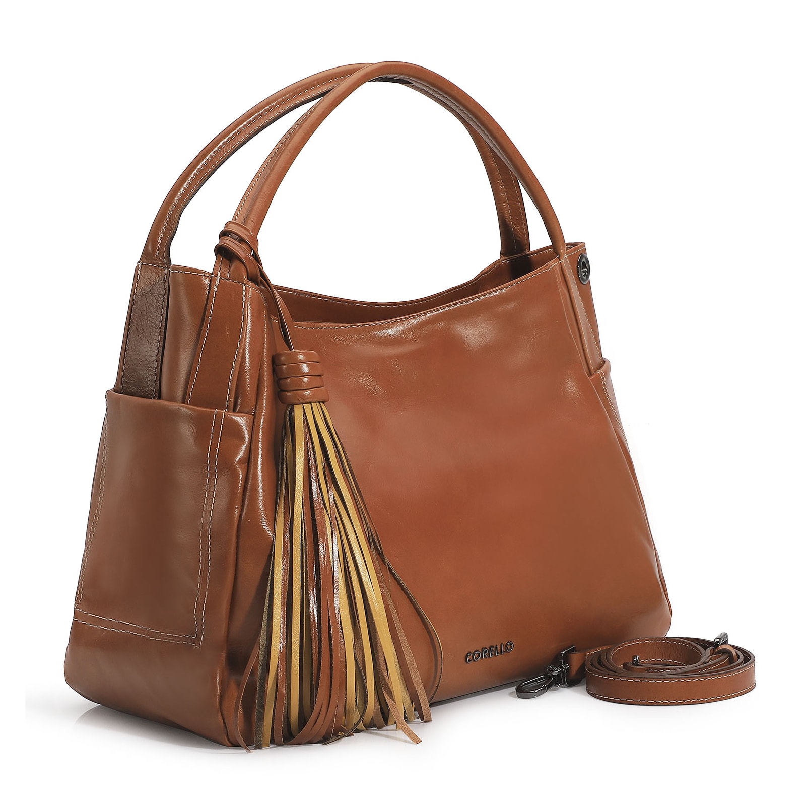 Bolsa Tote Couro Caramelo