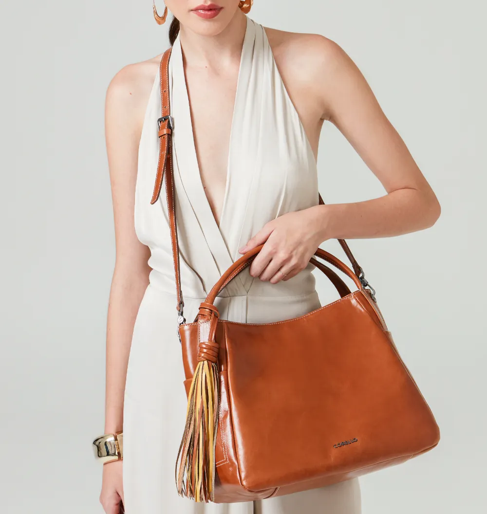 Bolsa Tote Couro Caramelo - imagem 9