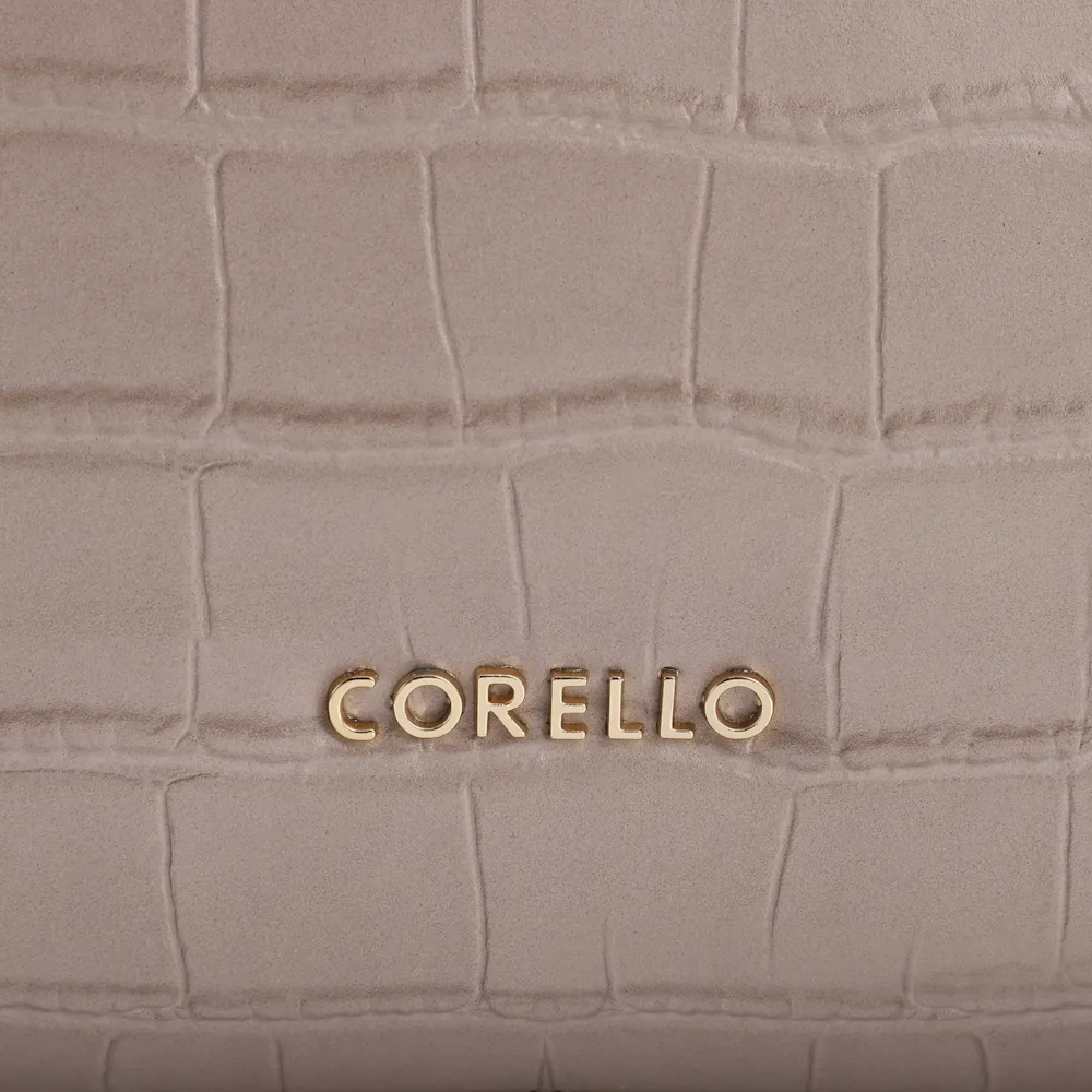 Bolsa Tote Couro Croco Bege - imagem 7