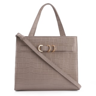 Couro Croco Bege