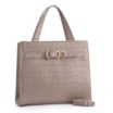 Bolsa Tote Couro Croco Bege - imagem 2