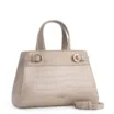 Bolsa Tote Couro Croco Bege - imagem 3