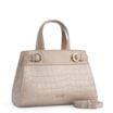 Bolsa Tote Couro Croco Bege - imagem 3