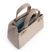 Bolsa Tote Couro Croco Bege - imagem 5