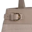 Bolsa Tote Couro Croco Bege - imagem 6