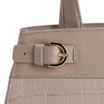 Bolsa Tote Couro Croco Bege - imagem 6