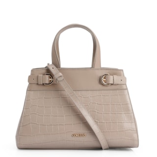 Couro Croco Bege