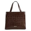 Bolsa Tote Couro Croco Marrom - imagem 3