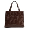 Bolsa Tote Couro Croco Marrom - imagem 3