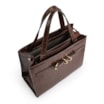 Bolsa Tote Couro Croco Marrom - imagem 4