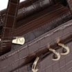 Bolsa Tote Couro Croco Marrom - imagem 5