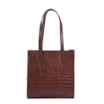 Bolsa Tote Couro Croco Marrom - imagem 3