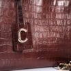 Bolsa Tote Couro Croco Marrom - imagem 6