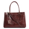 Bolsa Tote Couro Croco Marrom - imagem 1
