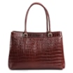 Bolsa Tote Couro Croco Marrom - imagem 3