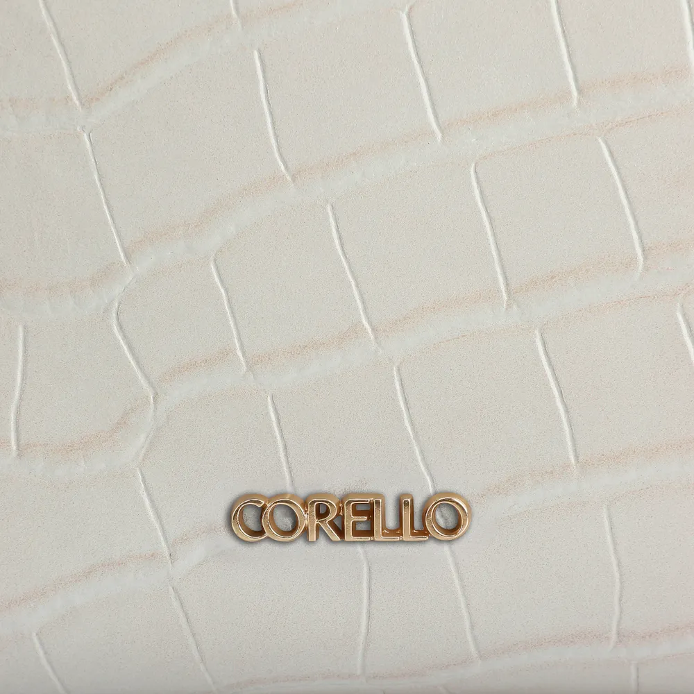 Bolsa Tote Couro Croco Off White - imagem 7