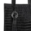 Bolsa Tote Couro Croco Preto - imagem 5