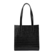 Bolsa Tote Couro Croco Preto - imagem 3