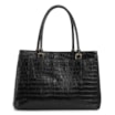 Bolsa Tote Couro Croco Preto - imagem 3