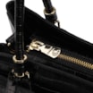 Bolsa Tote Couro Croco Preto - imagem 5