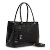 Bolsa Tote Couro Croco Preto - imagem 2