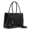 Bolsa Tote Couro Croco Preto - imagem 2