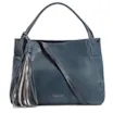 Bolsa Tote Couro Denim/Metal Pewter - imagem 1