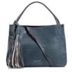 Bolsa Tote Couro Denim/Metal Pewter - imagem 1