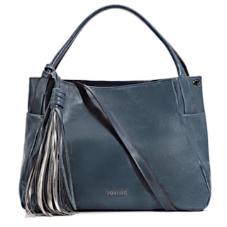 Couro Denim/Metal Pewter