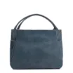 Bolsa Tote Couro Denim/Metal Pewter - imagem 3