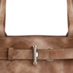 Bolsa Tote Couro Estonado Marrom - imagem 5