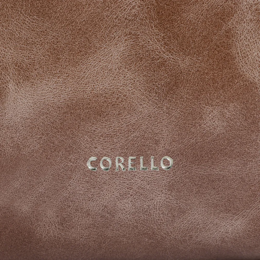 Bolsa Tote Couro Estonado Marrom - imagem 6