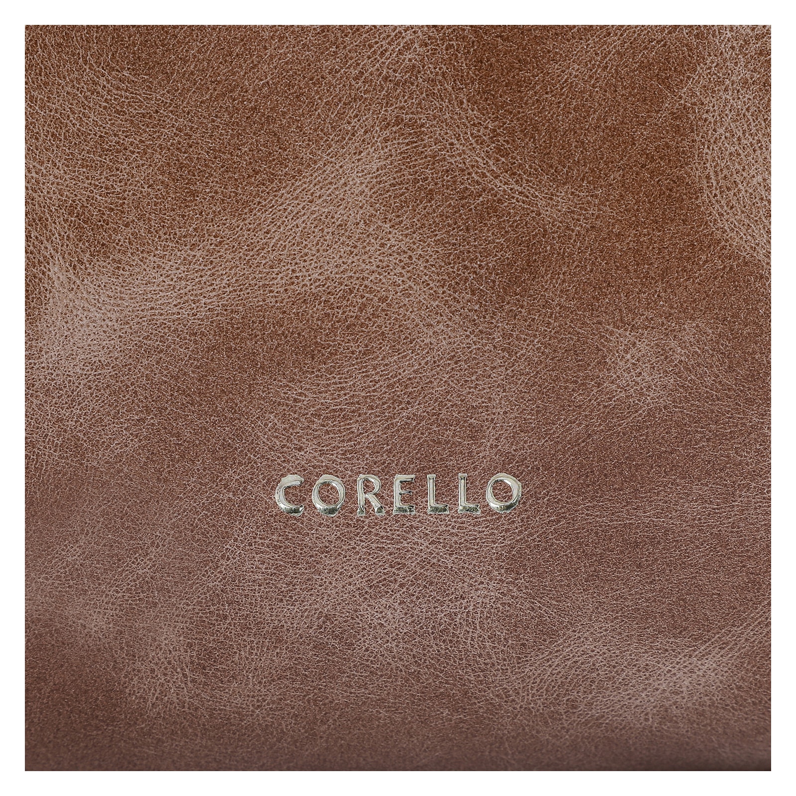 Bolsa Tote Couro Estonado Marrom
