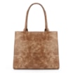 Bolsa Tote Couro Estonado Marrom - imagem 3