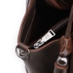 Bolsa Tote Couro Estonado Marrom - imagem 5
