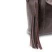 Bolsa Tote Couro Estonado Marrom - imagem 8