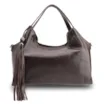 Bolsa Tote Couro Estonado Marrom - imagem 1