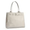 Bolsa Tote Couro Estonado Off White - imagem 3