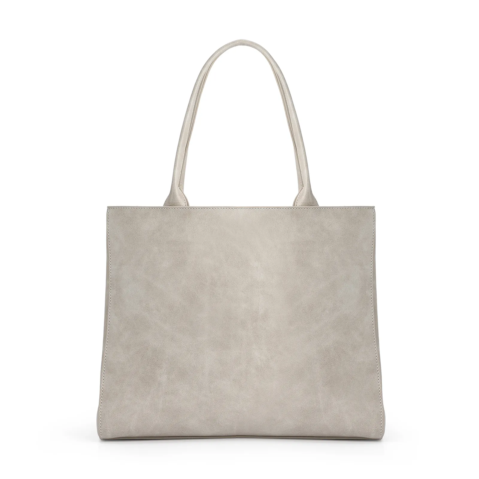 Bolsa Tote Couro Estonado Off White