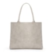 Bolsa Tote Couro Estonado Off White - imagem 4