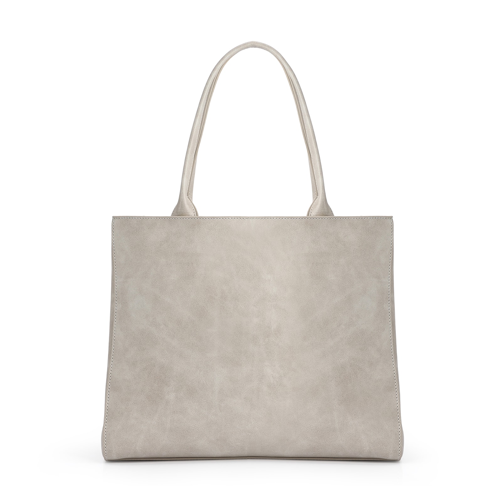Bolsa Tote Couro Estonado Off White