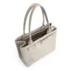 Bolsa Tote Couro Estonado Off White - imagem 5