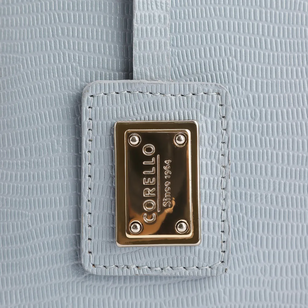 Bolsa Tote Couro Lezard Azul - imagem 6