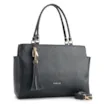 Bolsa Tote Couro Lezard Azul /Couro Azul Bolso Lateral - imagem 2