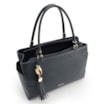 Bolsa Tote Couro Lezard Azul /Couro Azul Bolso Lateral - imagem 4