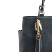 Bolsa Tote Couro Lezard Azul /Couro Azul Bolso Lateral - imagem 7