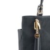 Bolsa Tote Couro Lezard Azul /Couro Azul Bolso Lateral - imagem 7