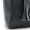 Bolsa Tote Couro Lezard Azul /Couro Azul Bolso Lateral - imagem 8