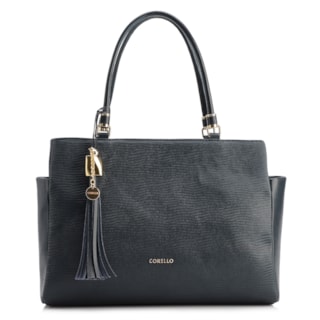 COURO LEZARD AZUL /COURO AZUL bolso lateral